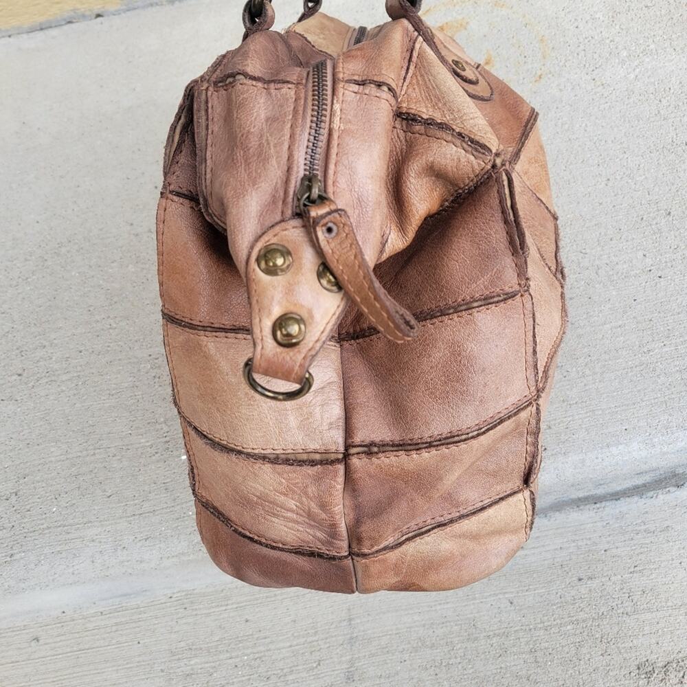 Wilsons Leather Large Patchwork Carry All Bag Pur… - image 6